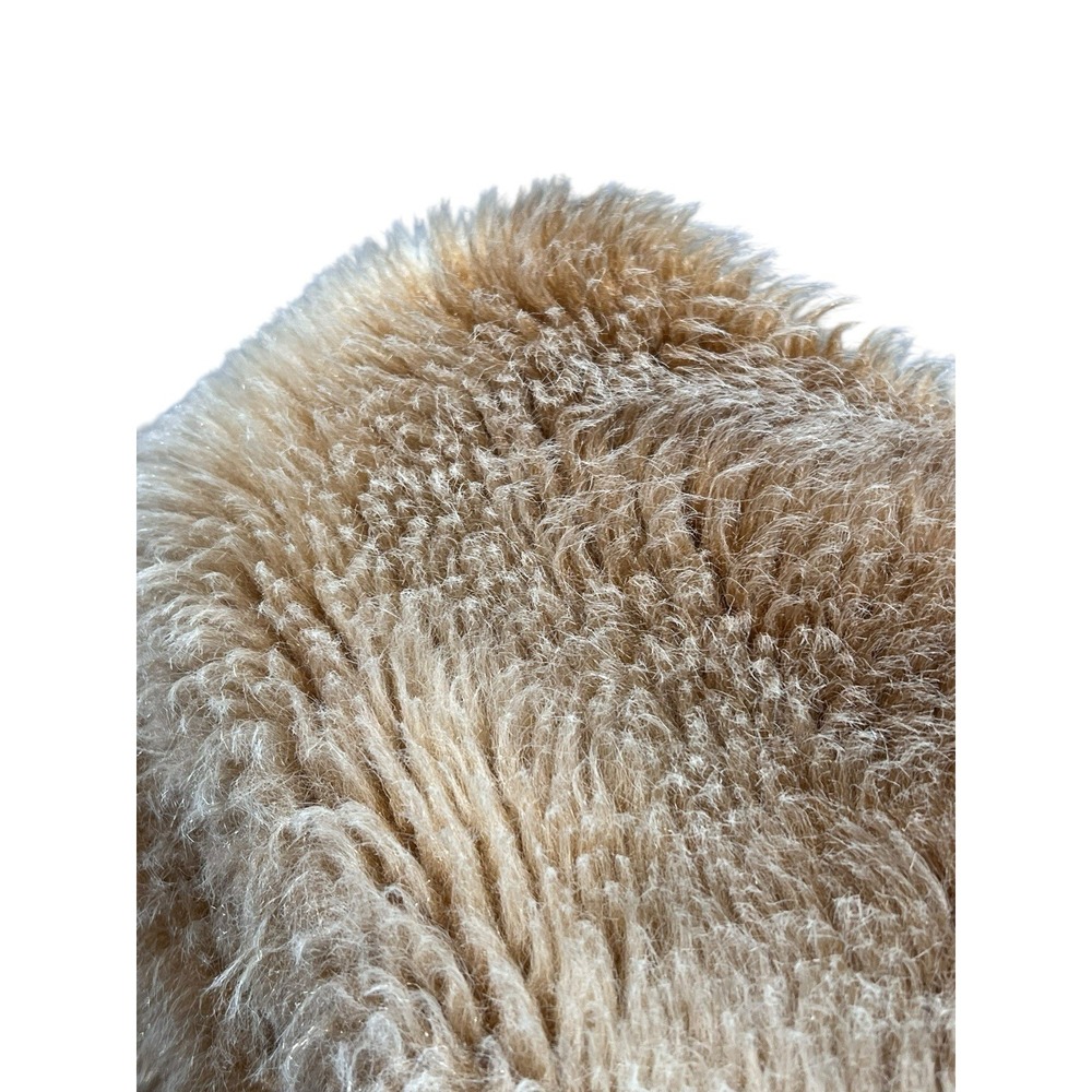 Vintage 70s Jc Penney Teddy Shaggy Fur Knit Jacket Hippie Women's  size XS/S - Picture 3 of 8